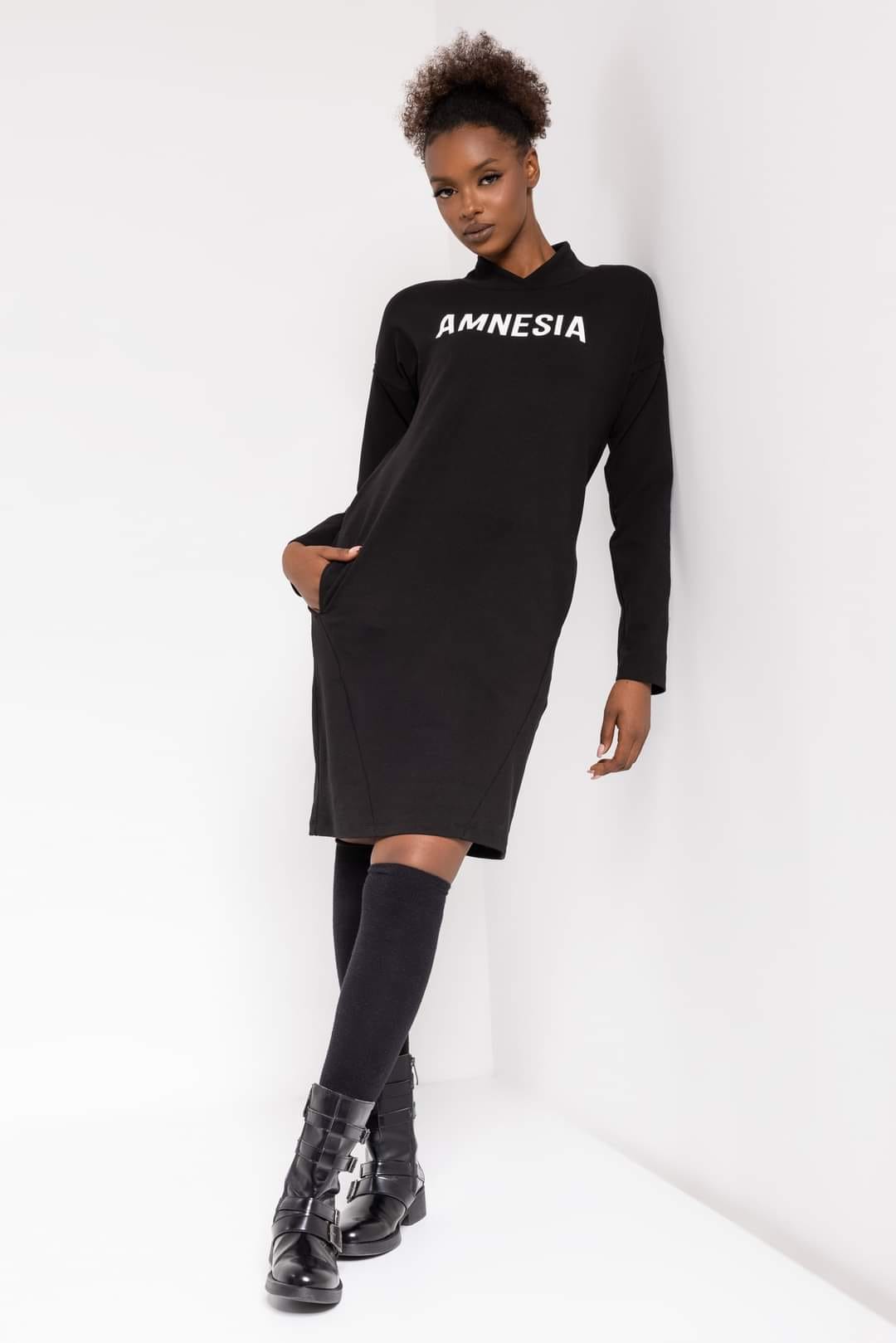 AMNESIA Tamail tunika/fekete