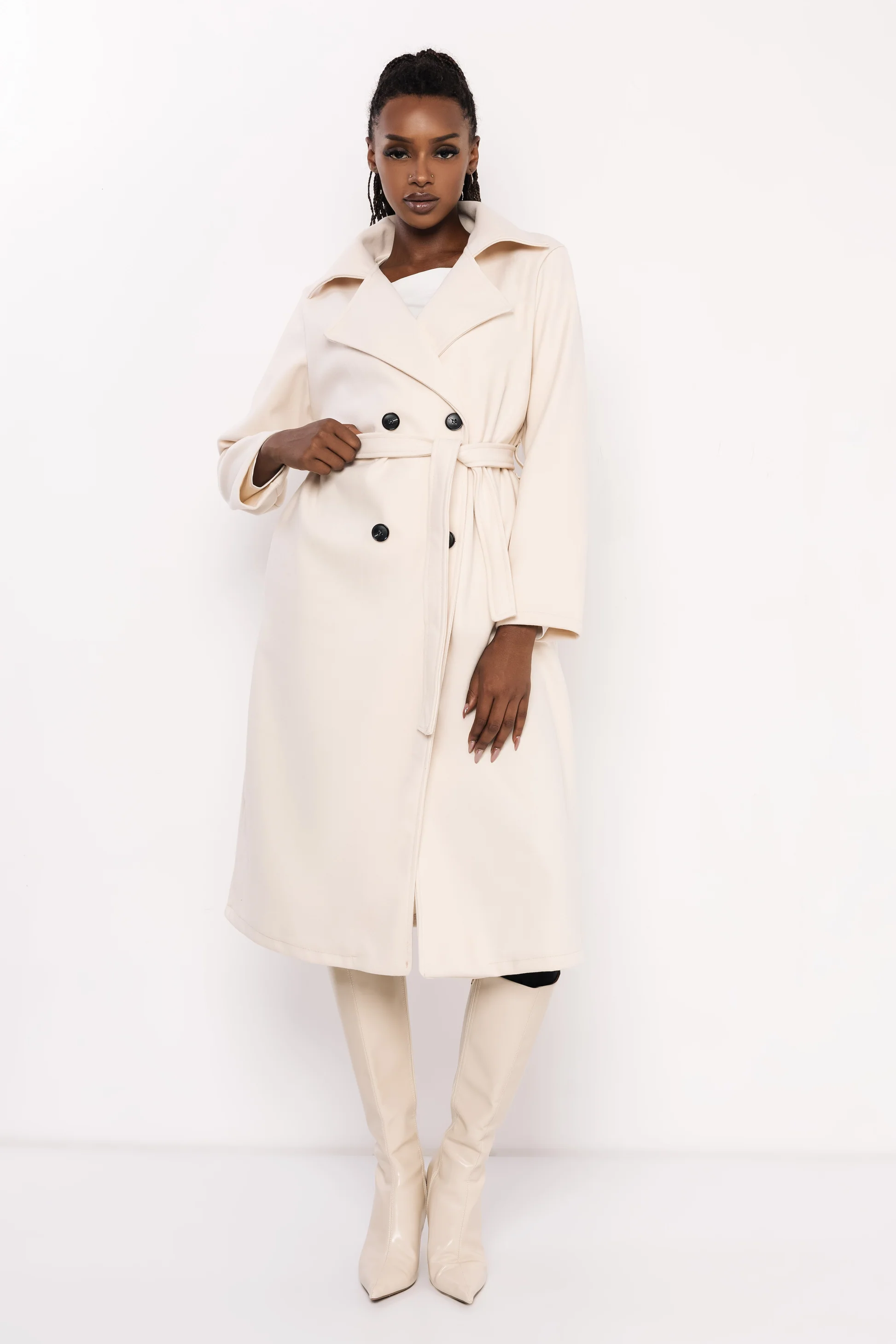 AMNESIA Poma szövetkabát/vaj