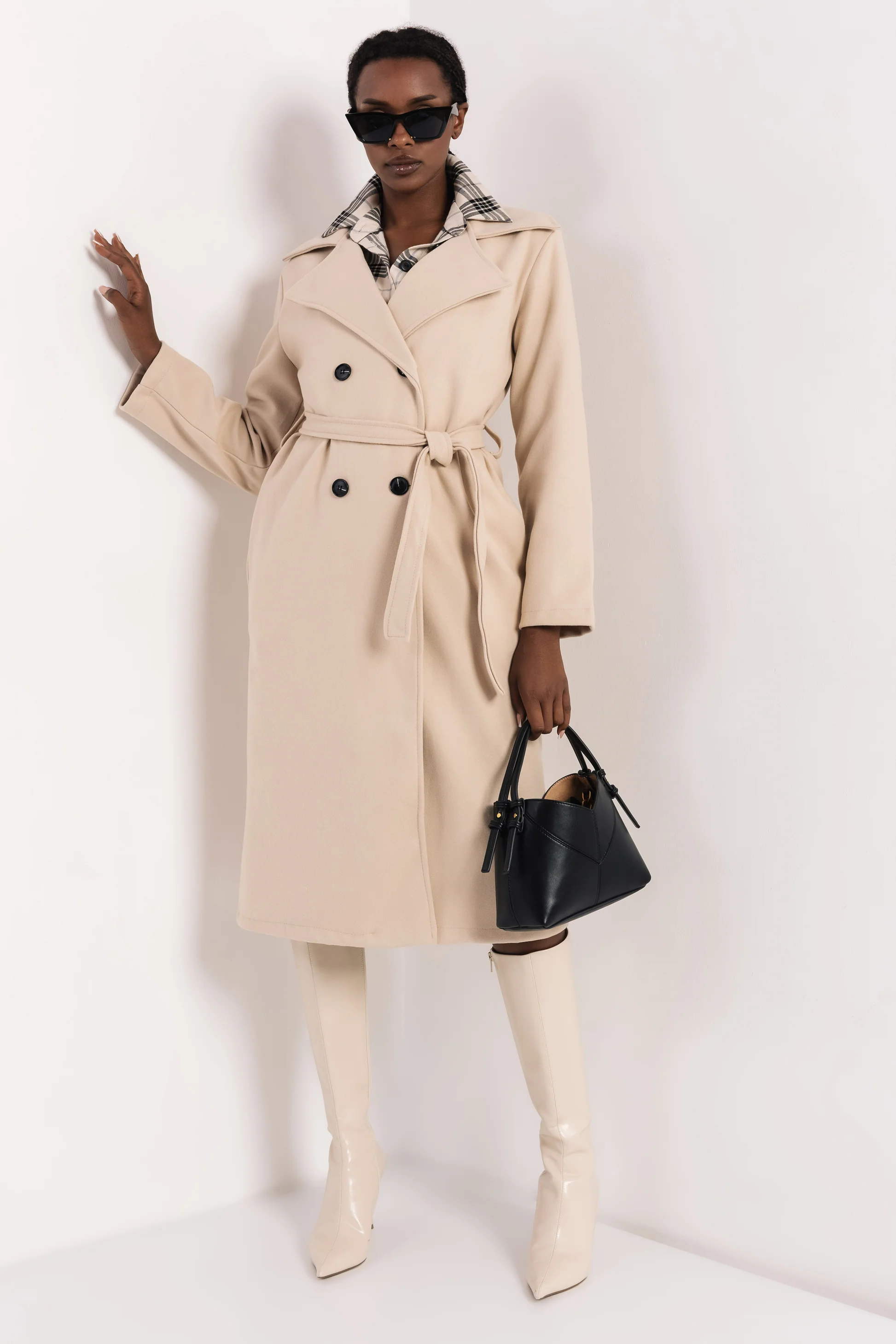 AMNESIA Poma szövetkabát/bézs