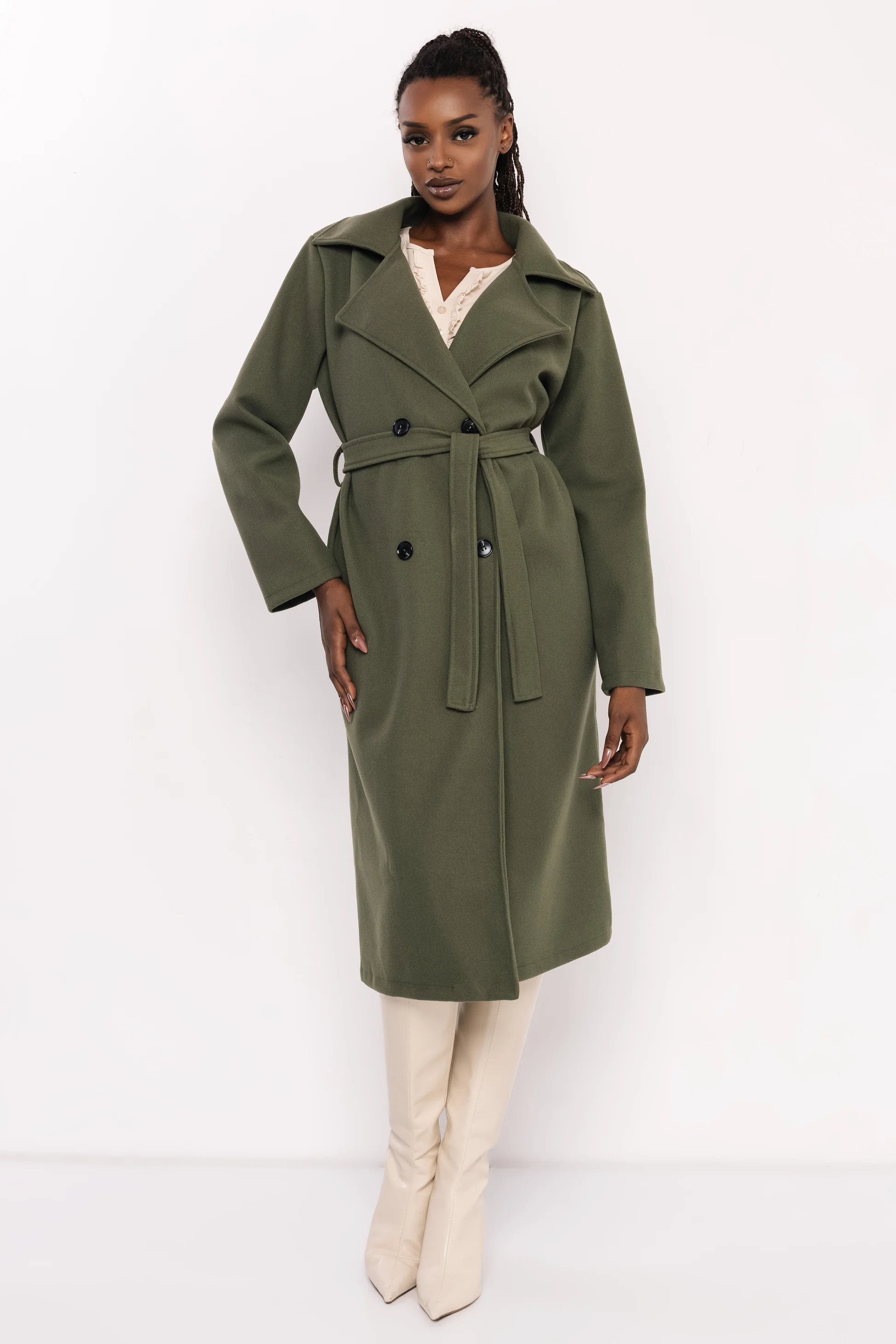 AMNESIA Poma szövetkabát/khaki