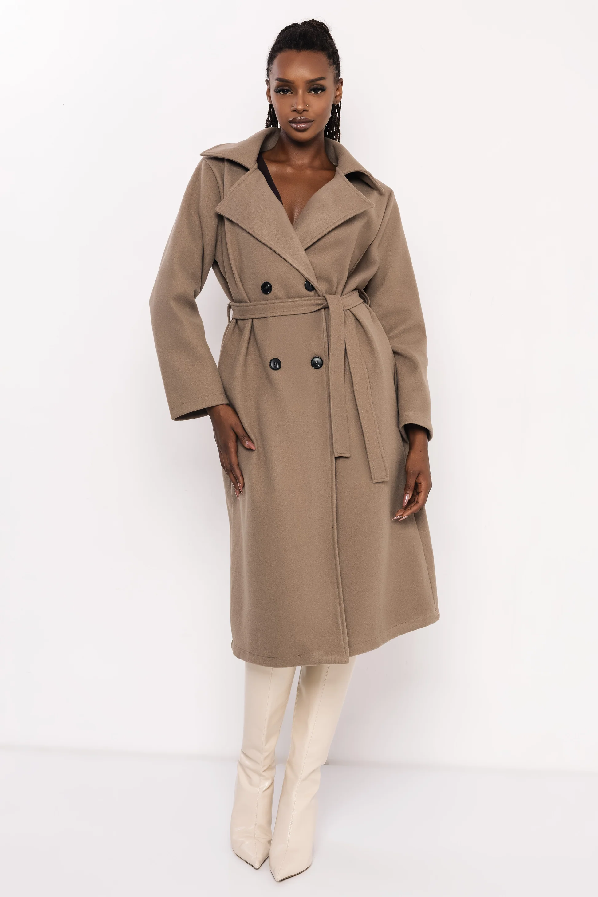 AMNESIA Poma szövetkabát/fangó