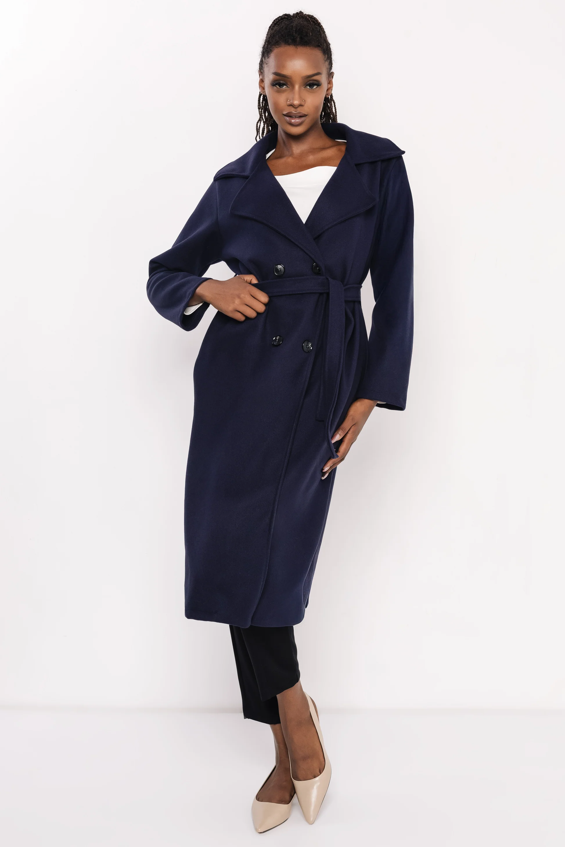 AMNESIA Poma szövetkabát/sötétkék