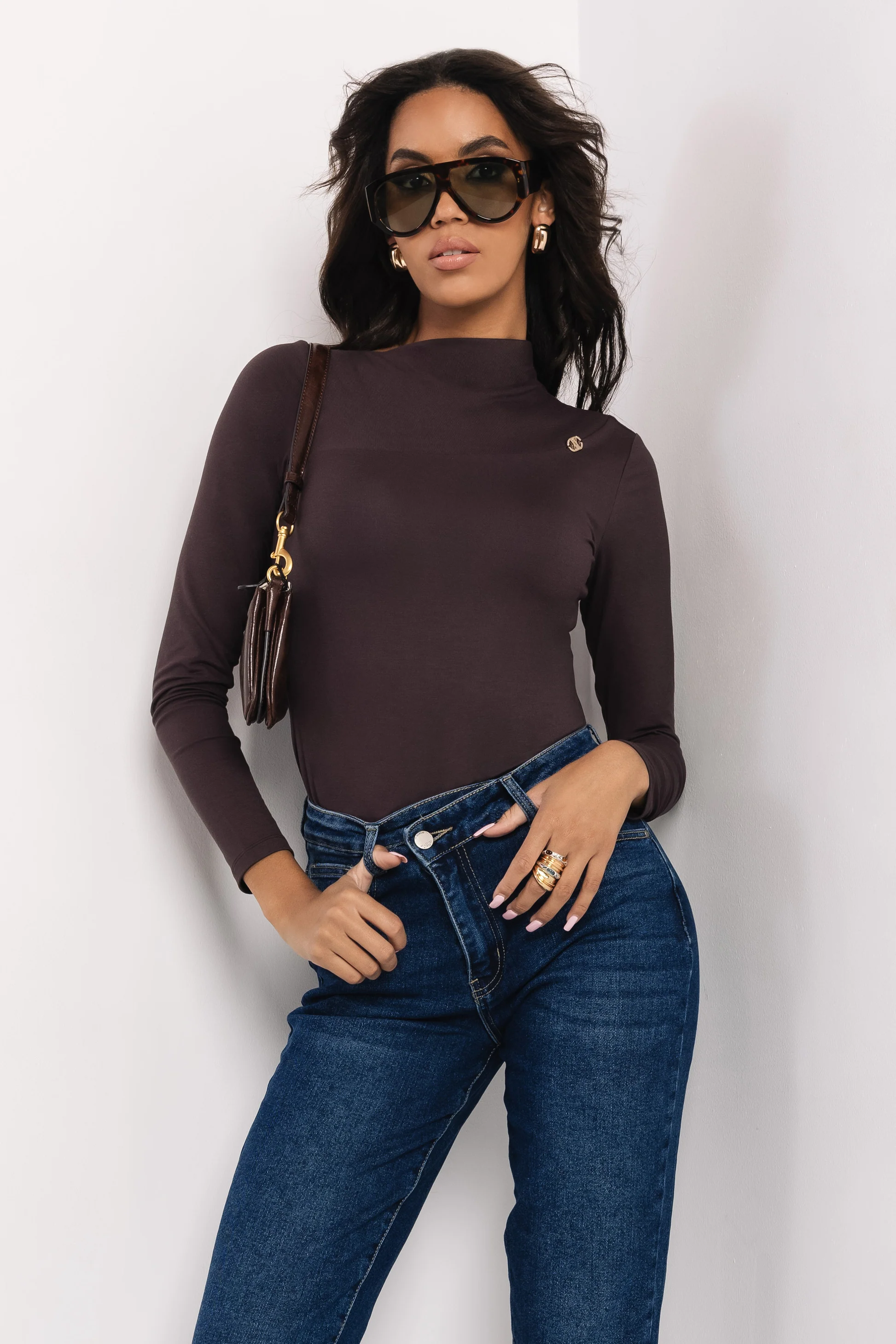 AMNESIA Rema felső/csokoládé