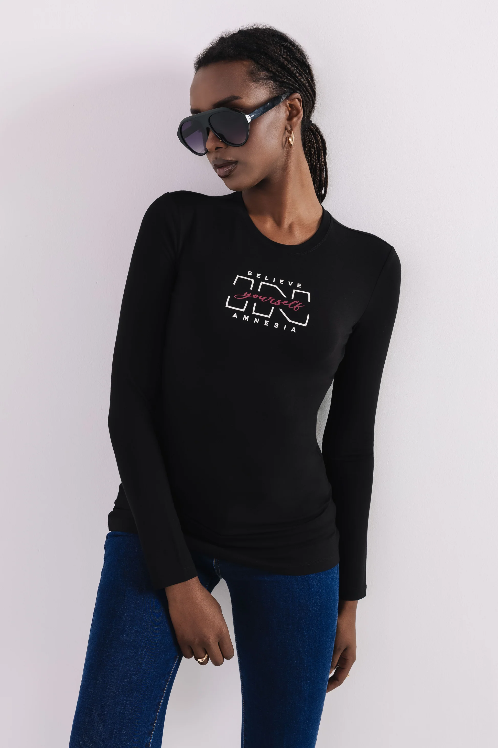 AMNESIA Xihin felső/fekete