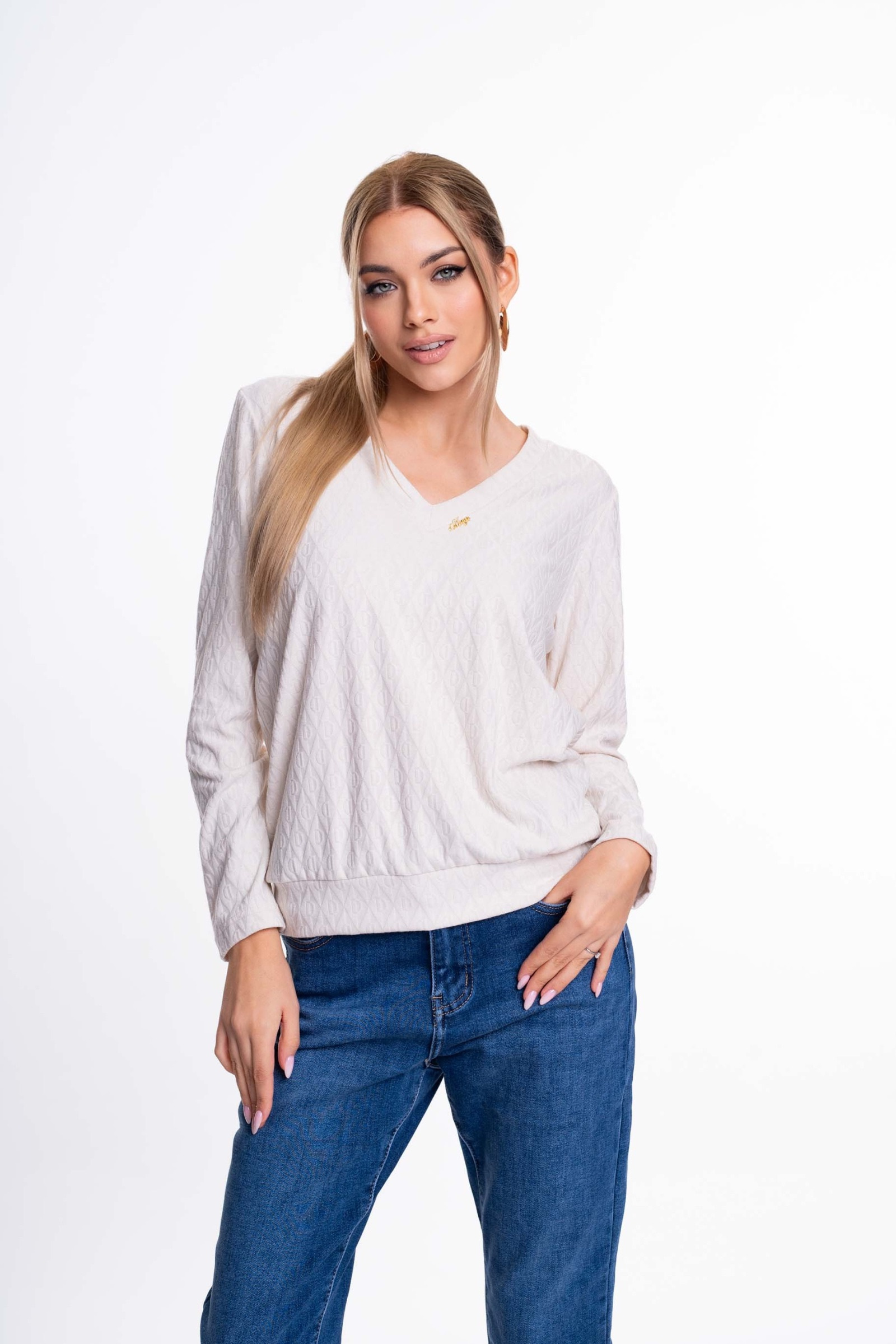 MAYO CHIX Reina mintás felső/bézs