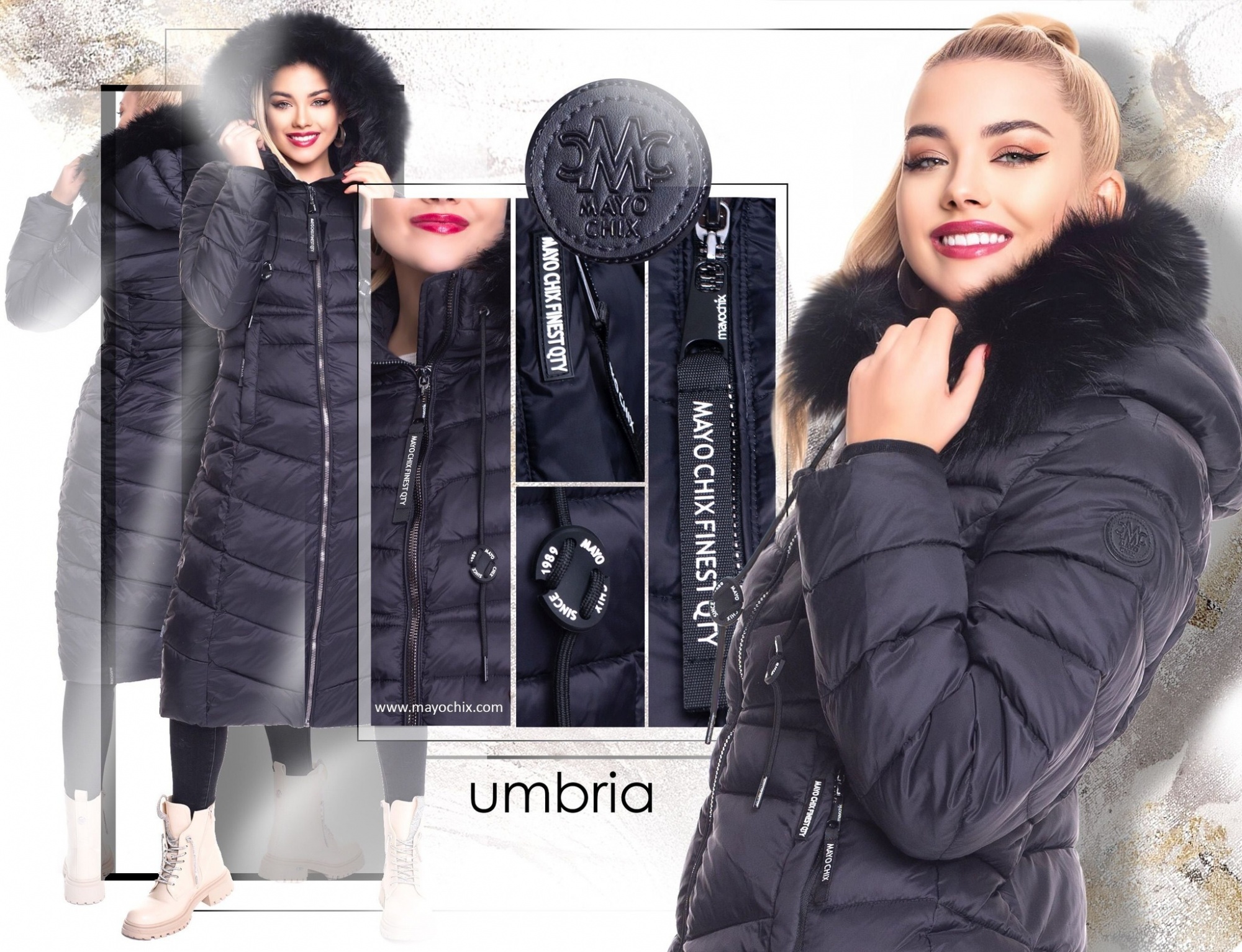 MAYO CHIX Umbria kabát/fekete