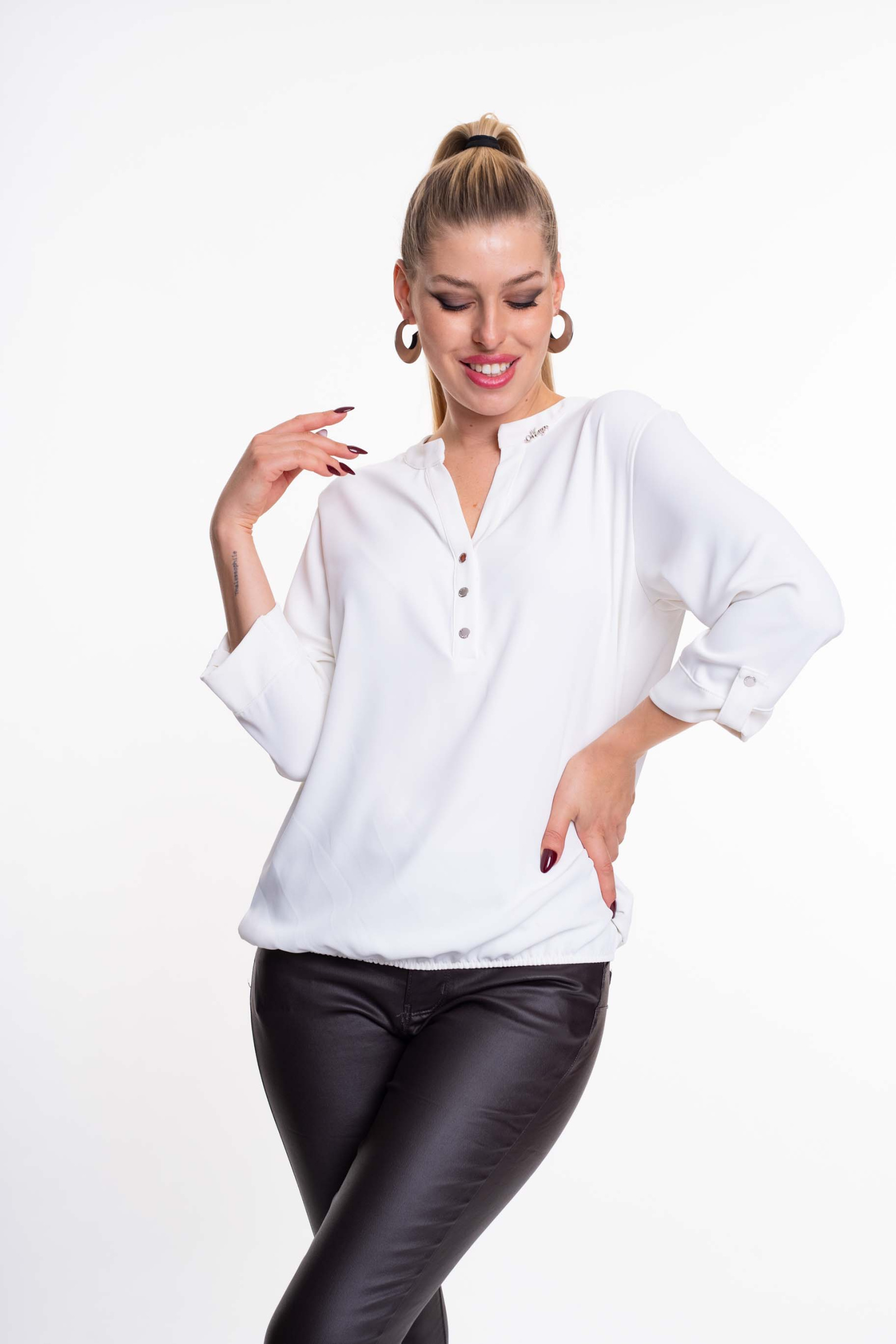 MAYO CHIX Michelle blúz/ekrü