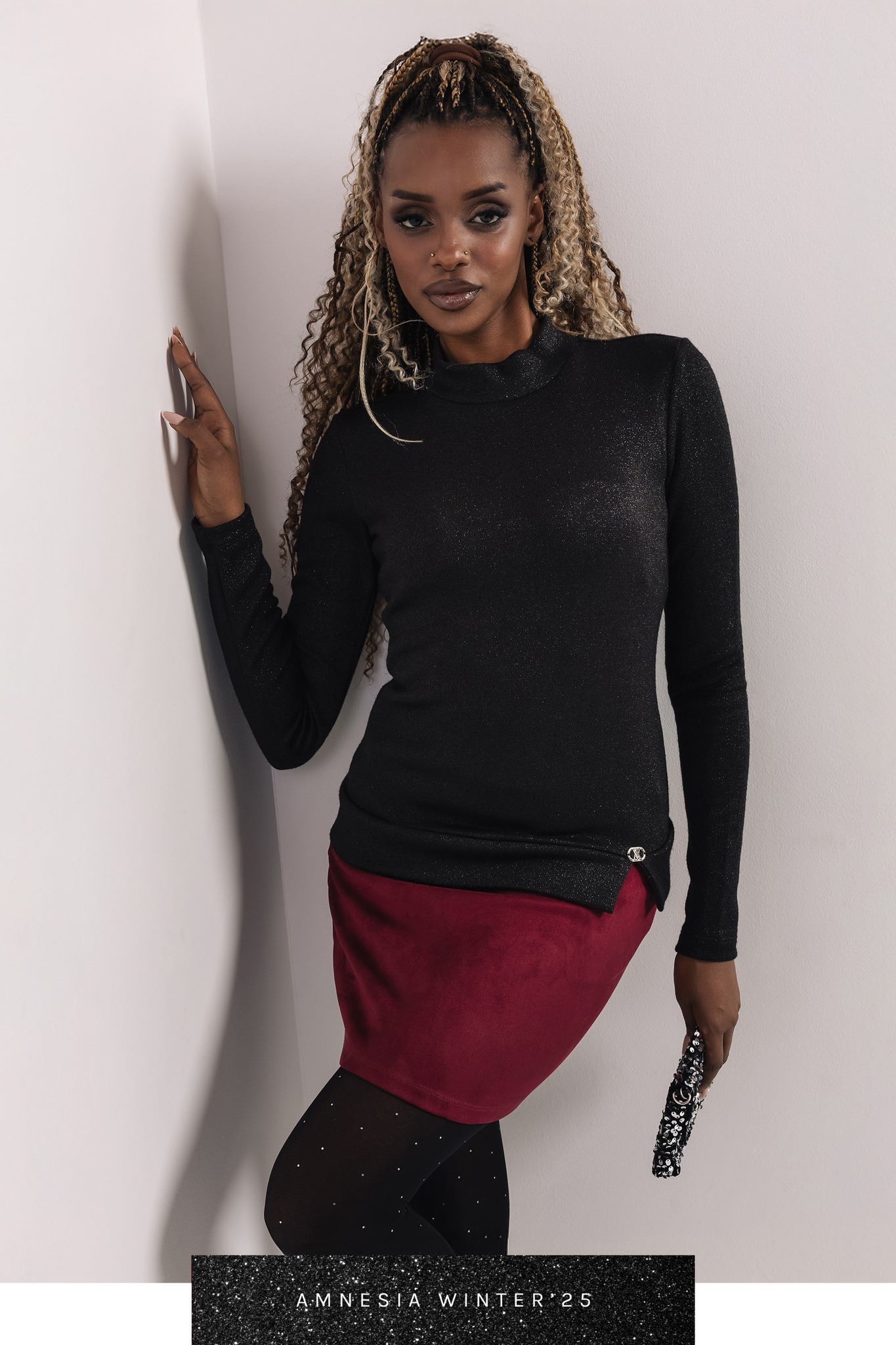 AMNESIA Wilo felső/fekete