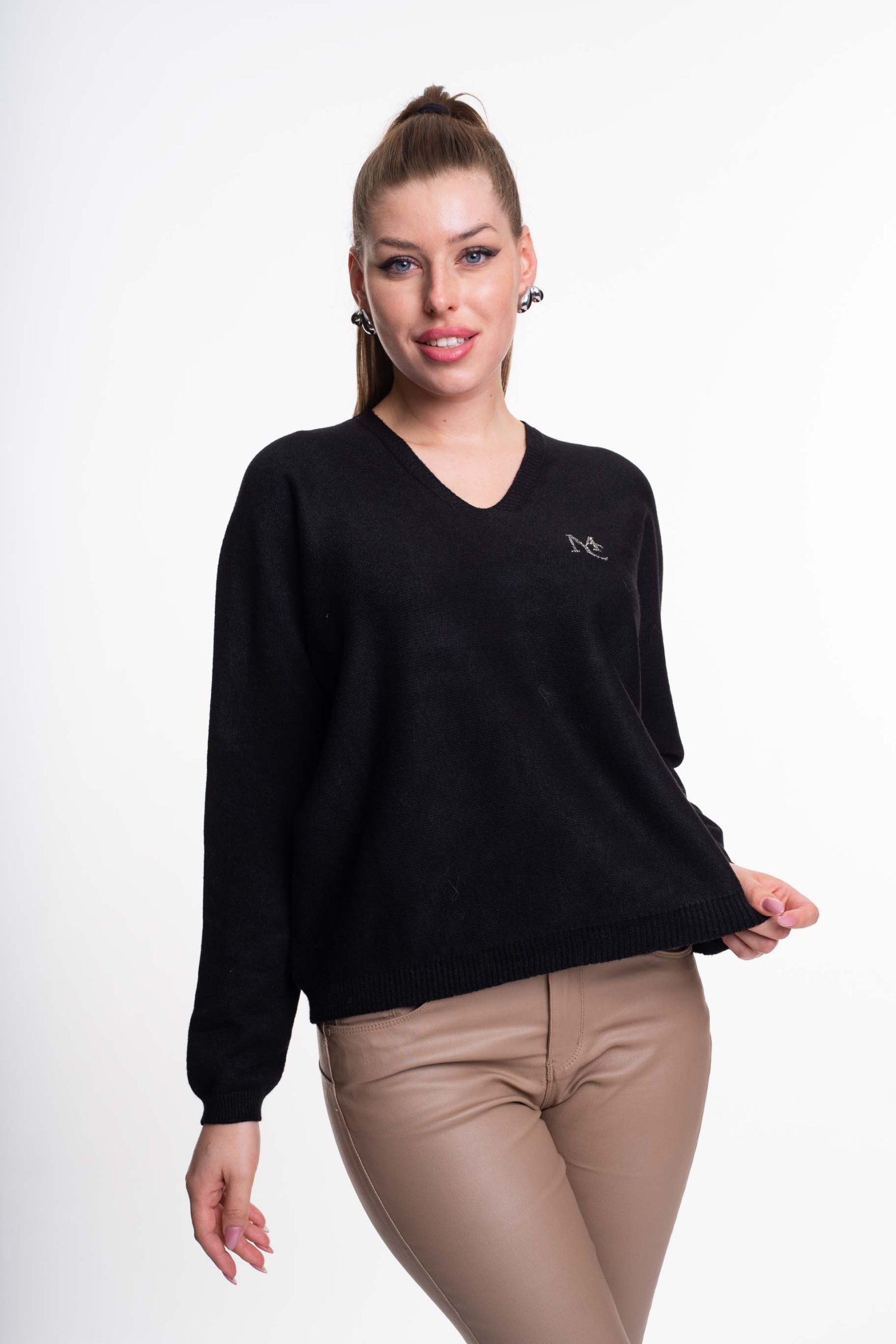 MAYO CHIX Montblanc kötött pulóver/fekete