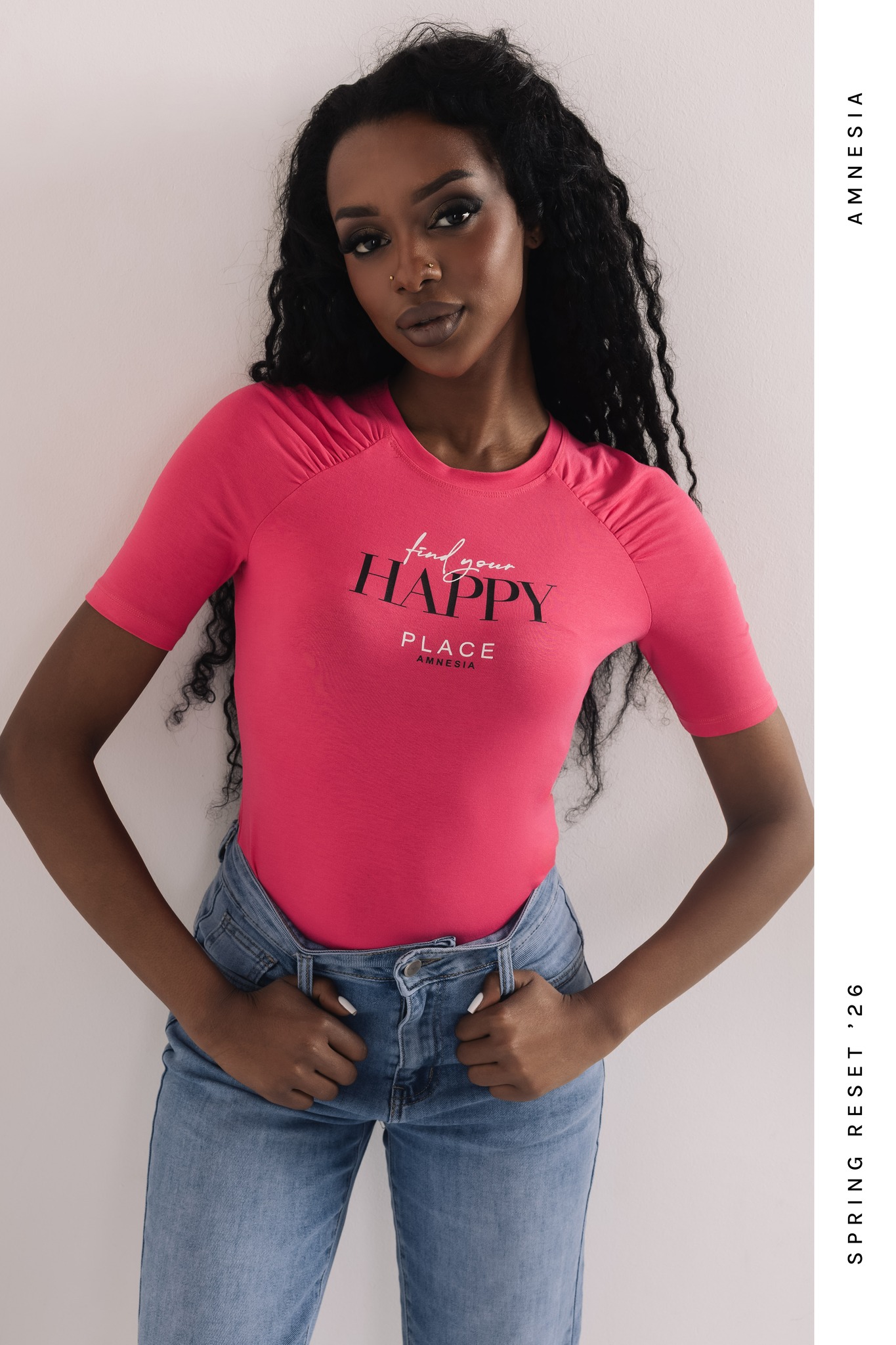 AMNESIA Lilibell felső/neon pink