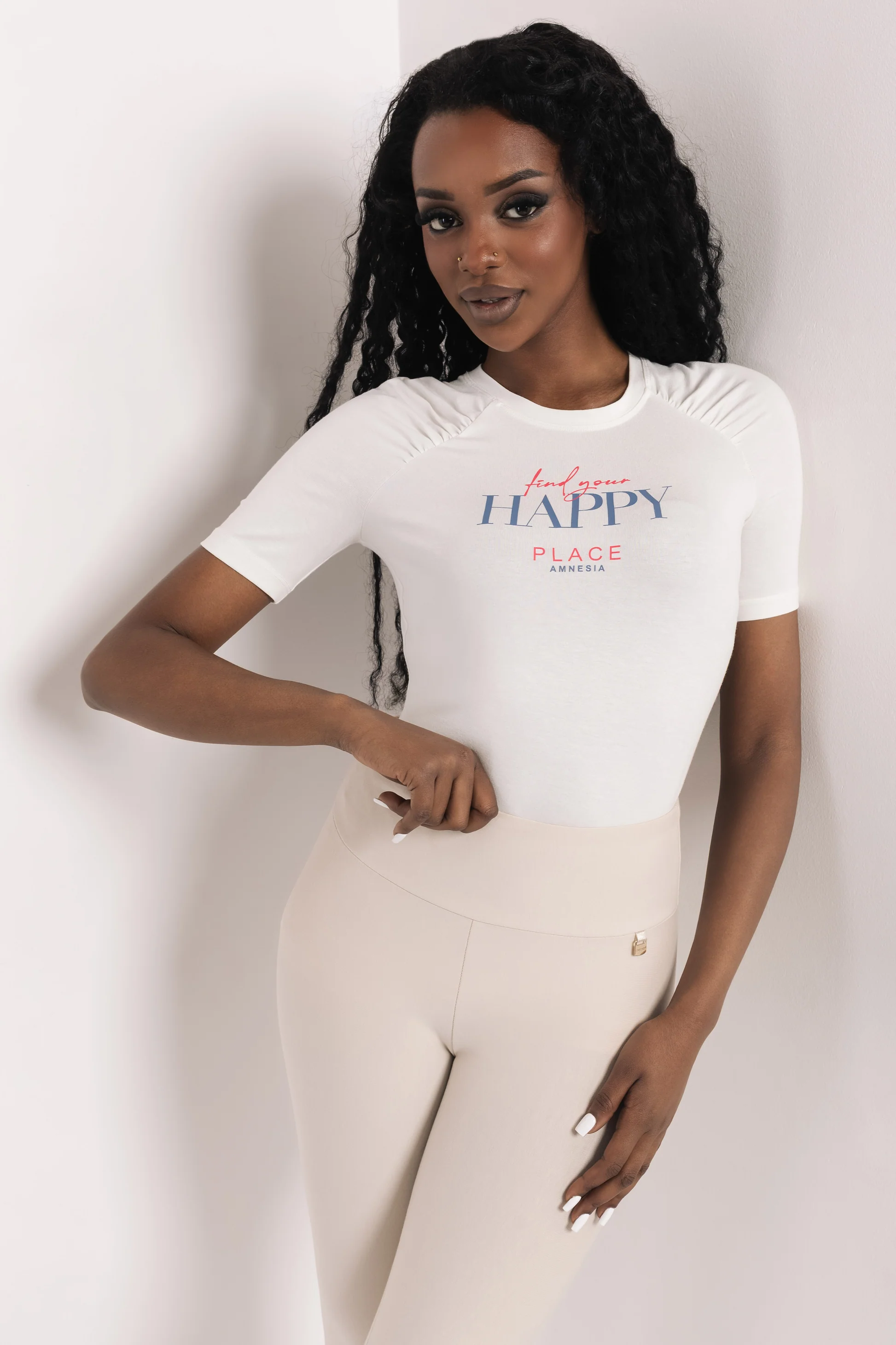 AMNESIA Lilibell felső/ekrü