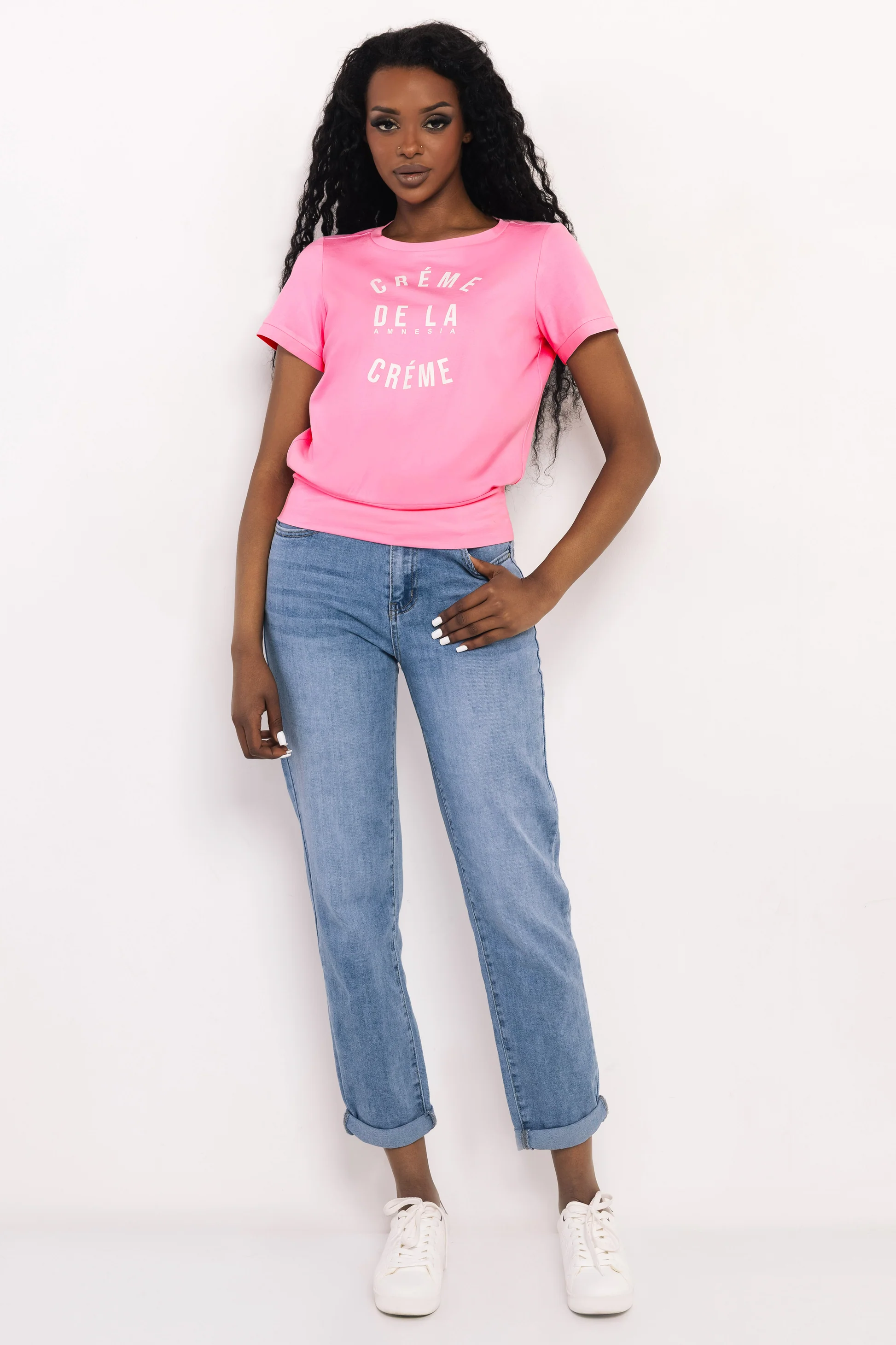 AMNESIA Latte felső/rózsaszín