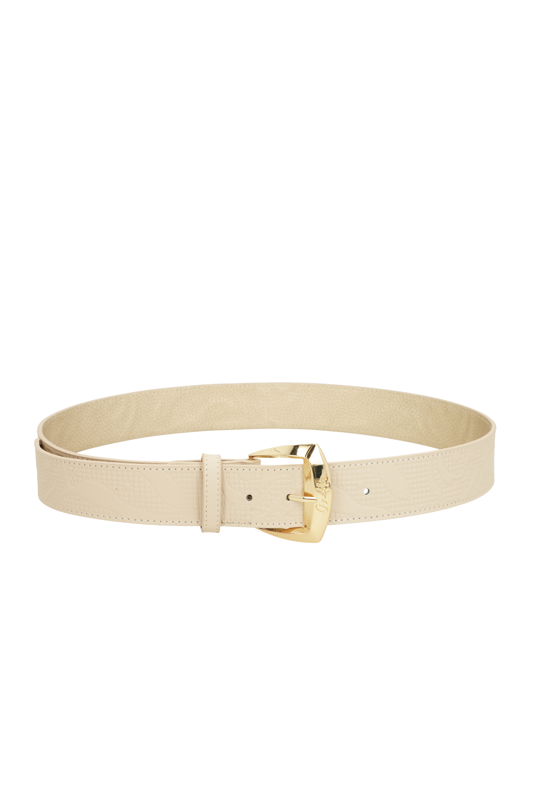 ANEKKE beige bőr öv/2 in1